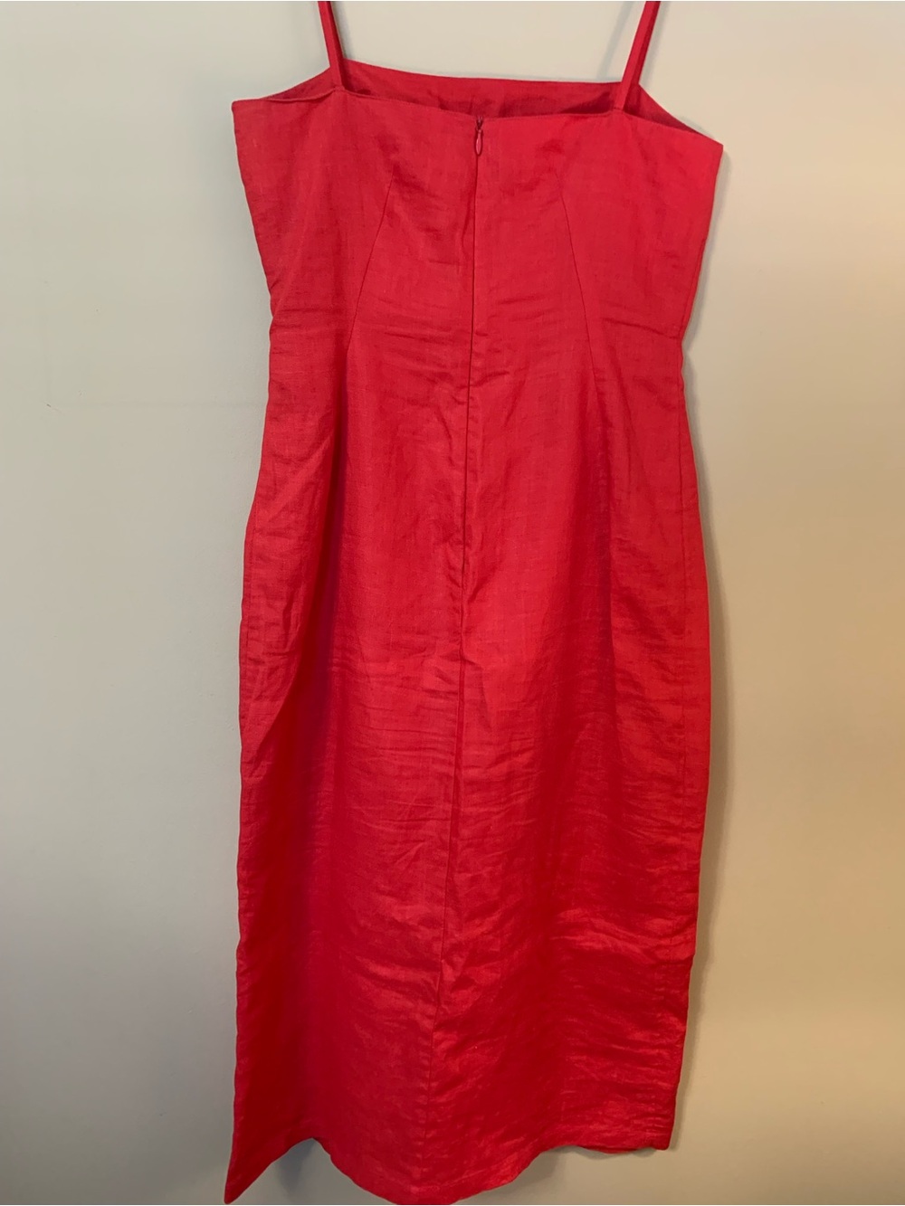 French Connection Red Embroidered Midi Dress - Picture 3 of 6